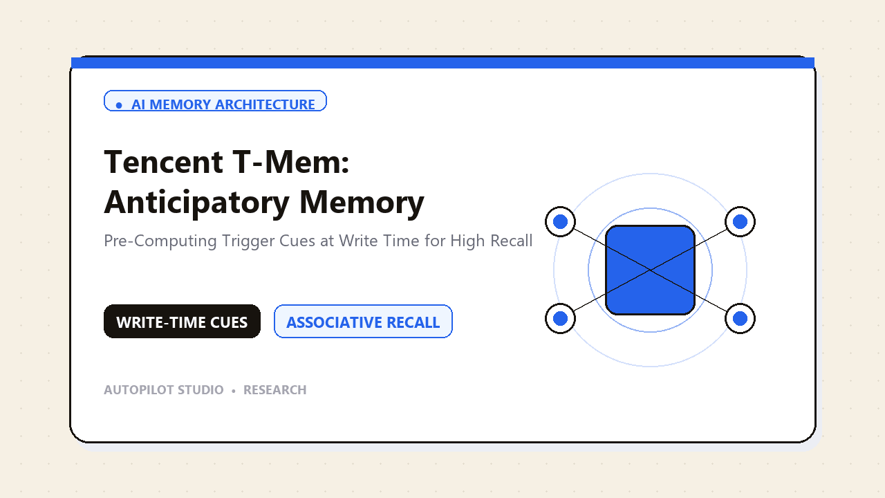 Illustration for AI agent memory still fails. How T-Mem tries to fix it