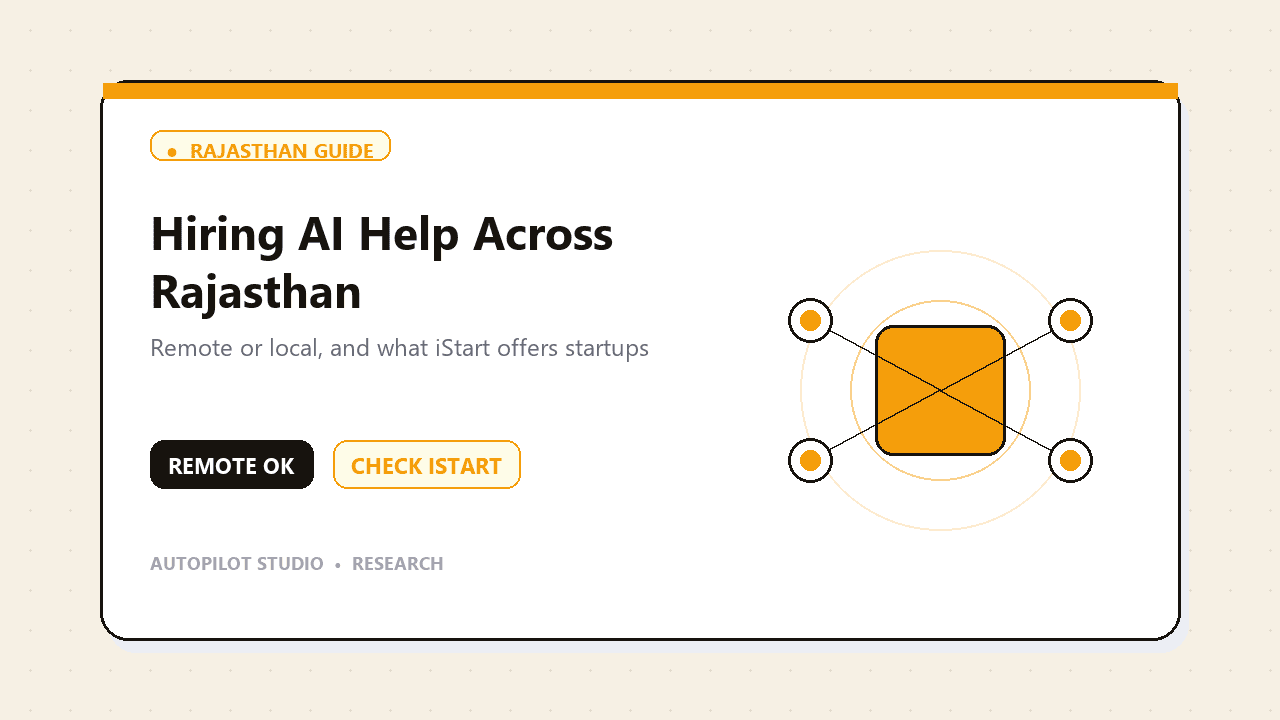 Illustration for In Rajasthan but not in Jaipur? Why that should not stop you hiring AI help