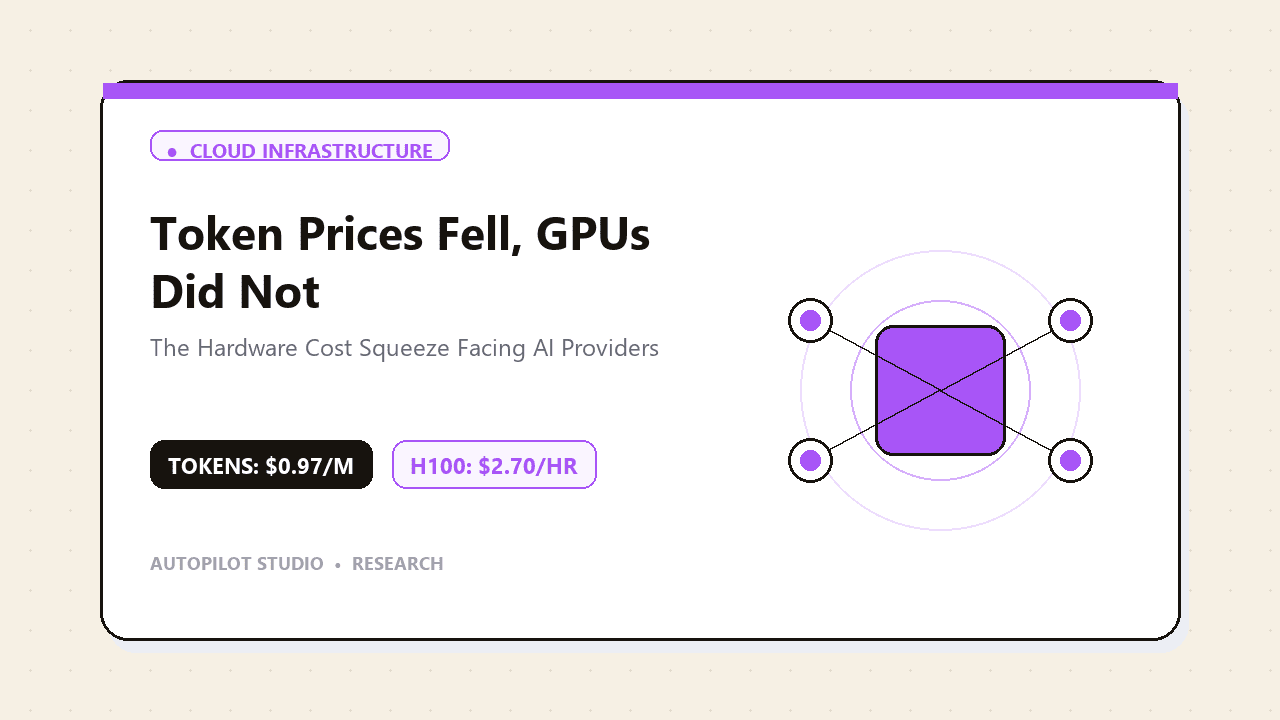 Illustration for AI tokens got cheaper, GPUs did not. What the price war means for your AI vendor