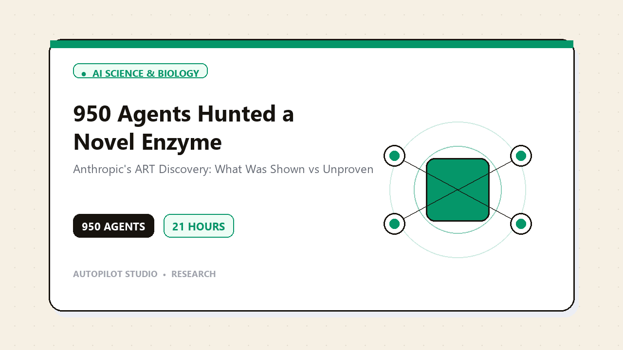 Illustration for 950 Claude agents spent 21 hours hunting a new enzyme. What actually happened
