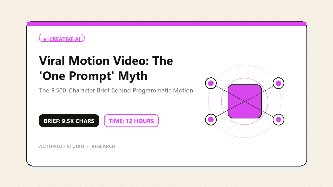 Illustration for 'One prompt' is not the full story: what Claude's viral motion videos really took