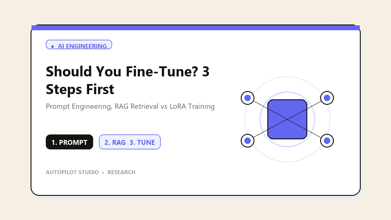 Illustration for Should you fine-tune an AI model? Try these 3 things first